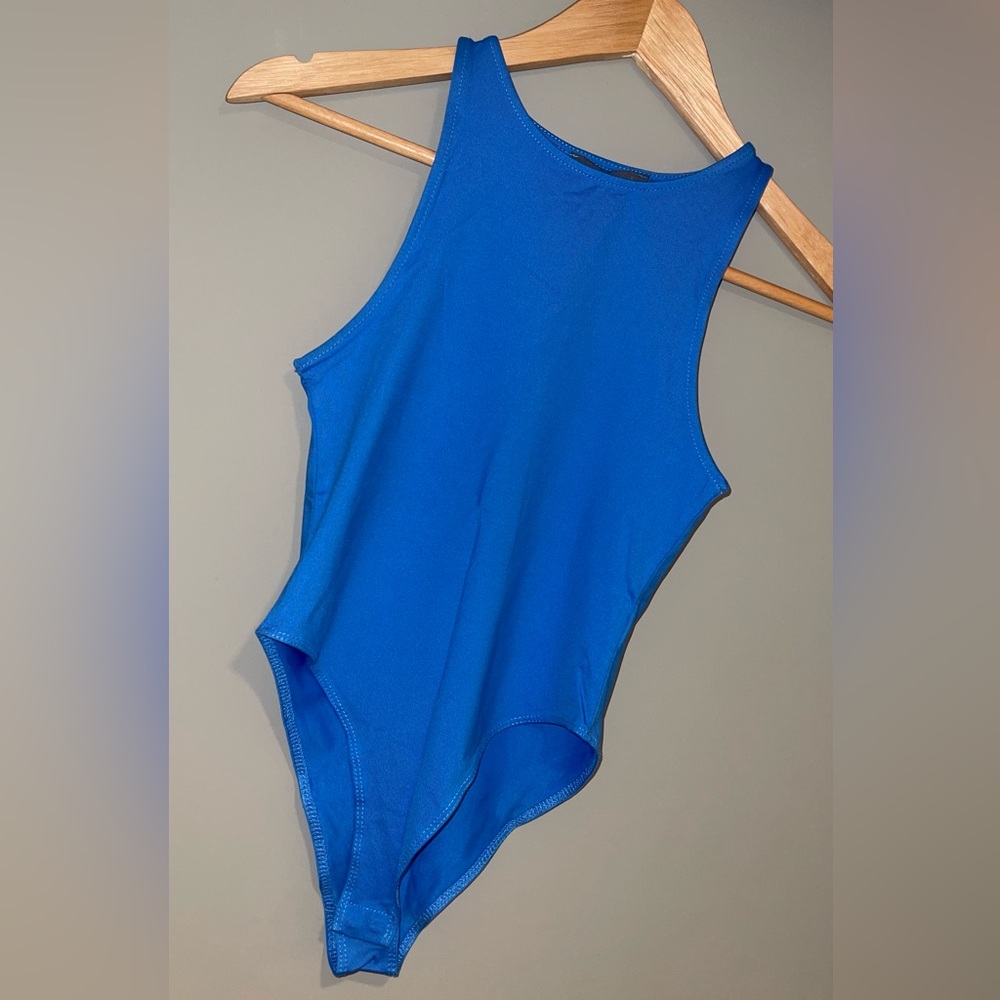 SOLD - Vibrant Blue Sleeveless Bodysuit💙